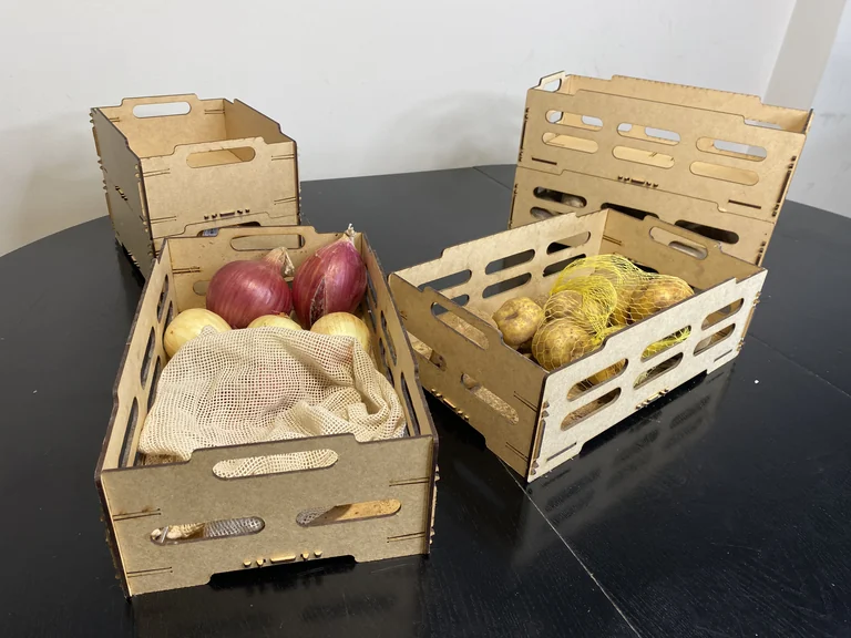 Cajas organizadoras de madera adaptadas al espacio